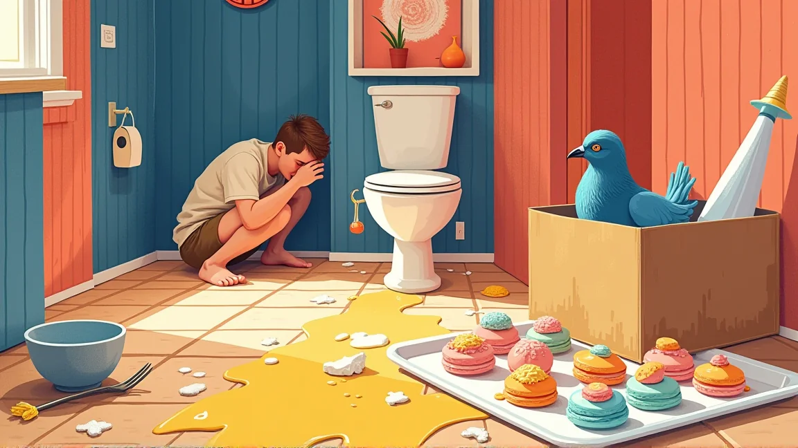 弱った鳩を助けたら、数時間後に自分がトイレで動けなくなっていた話