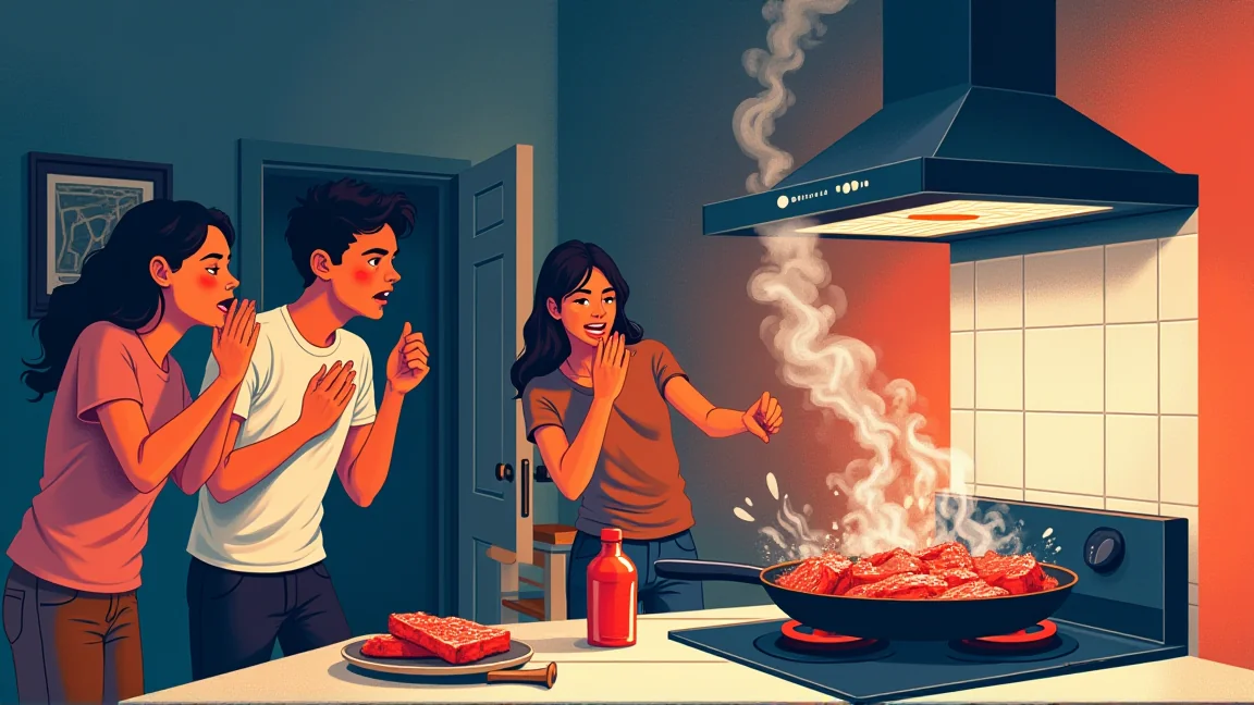 「外に出ろ!」と叫ぼうにも咳で声が出ない——激辛ステーキを炒めた台所で4人が全滅した話