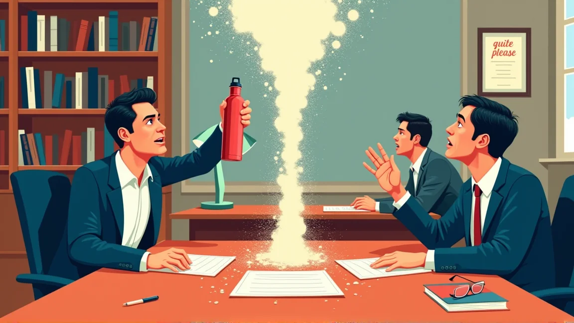 「面接官の前で炭酸は印象が悪いかも」とマイボトルに移し替えた結果、面接の途中で銃声のような音が…