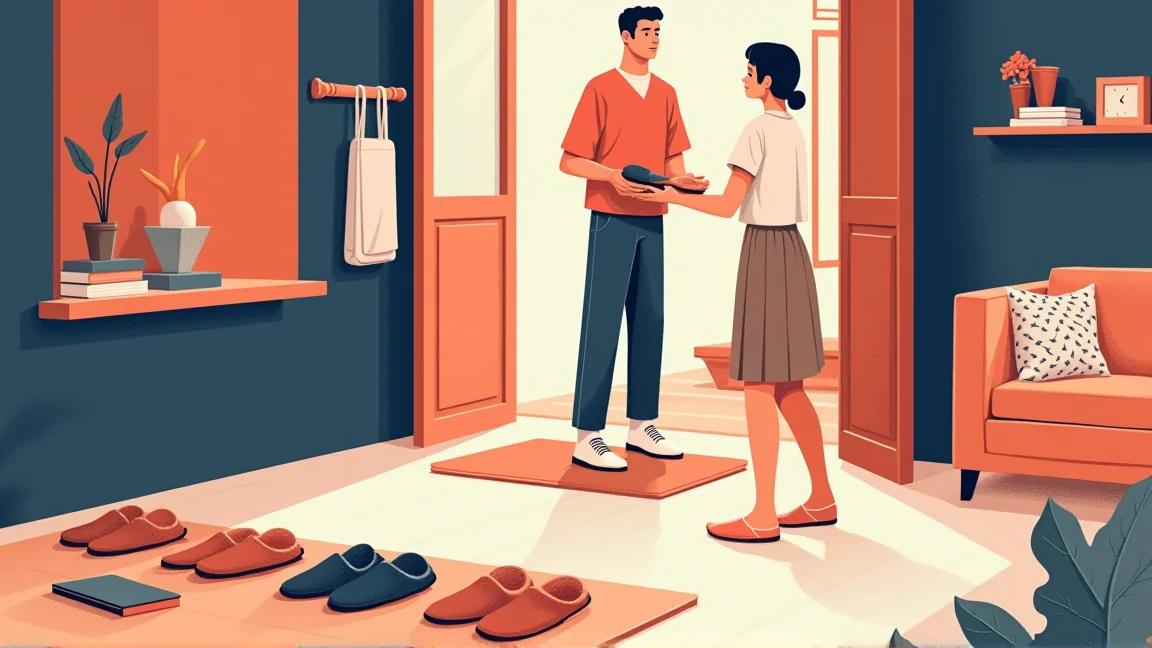 「これ、履いてね」と勧めたスリッパが、なぜか『プレゼント』として持ち帰られた話