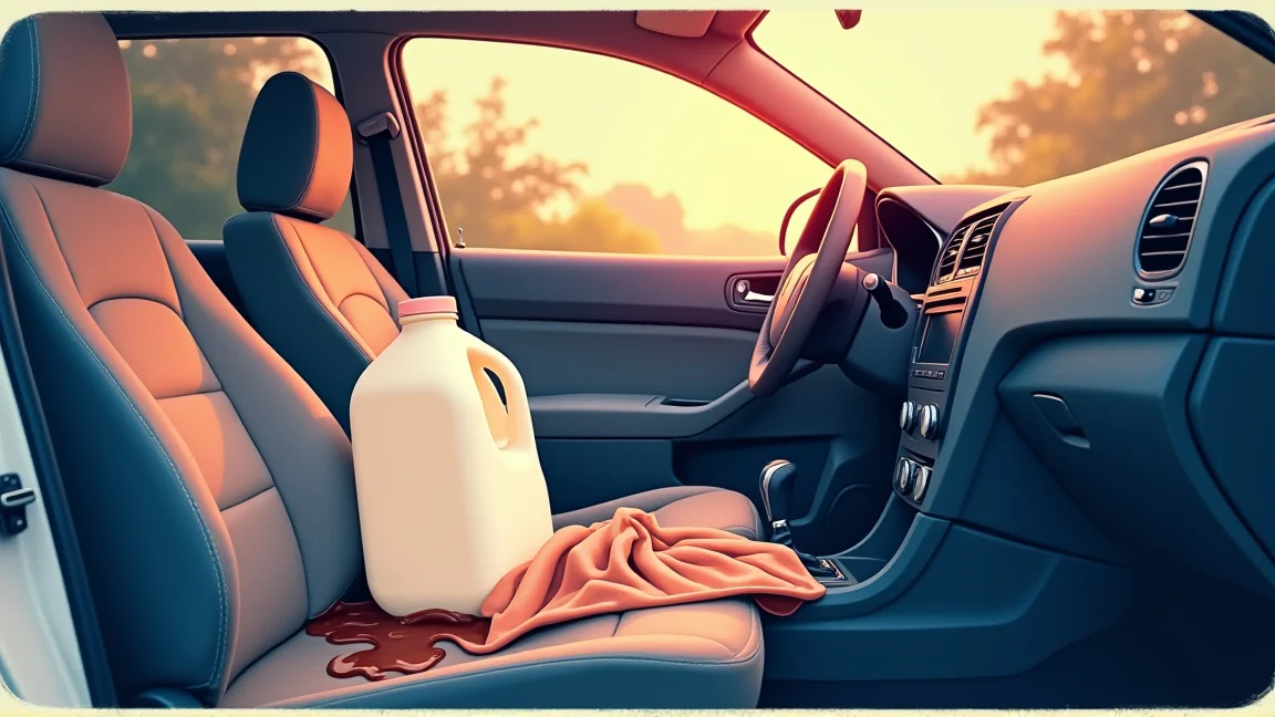 「車の中で動物が死んだと思った」タオルをめくった先にあったのは、1週間前の飲みかけの牛乳
