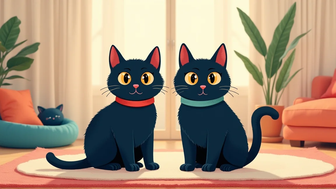 「これ、うちの子じゃない…？」保護施設で行方不明の愛猫にそっくりな黒猫を引き取ったら、2日後に本物が帰ってきた話