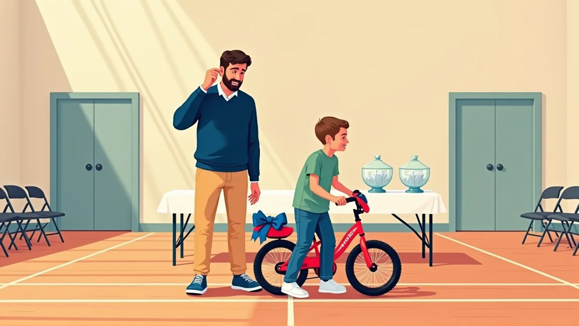 おじいちゃんに「自転車が当たった」と電話までした10歳くらいの男の子。でもその番号、くじの発表係が違う箱から引いたものだった