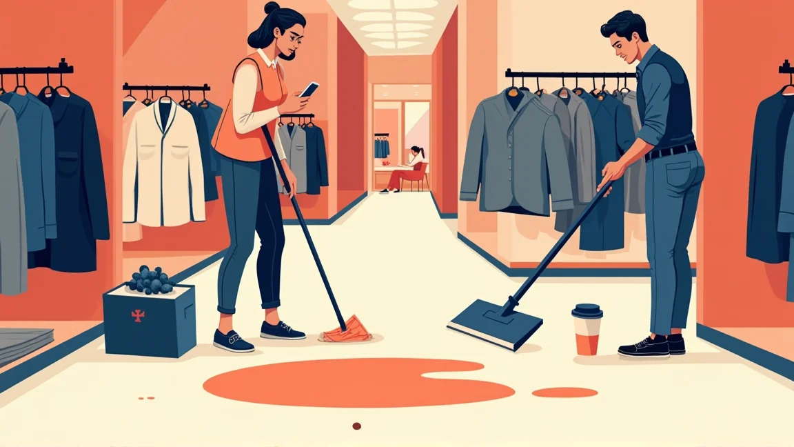 「このジャケットは買っていただきます」服屋の床に5ドルのフラッペをこぼした客が、ほぼ見えない染みひとつで120ドルを払った話